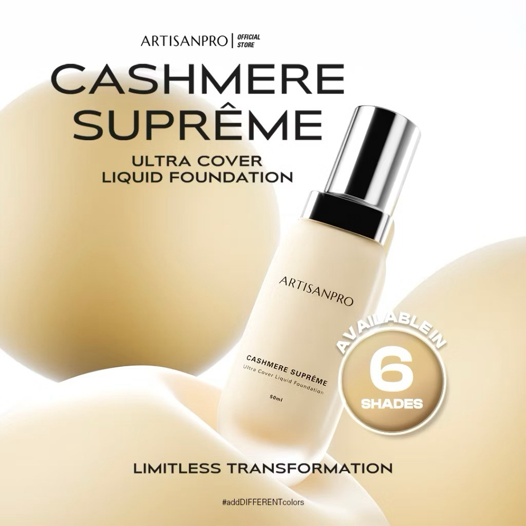 ArtisanPro foundation Cashmere Supreme shade nude