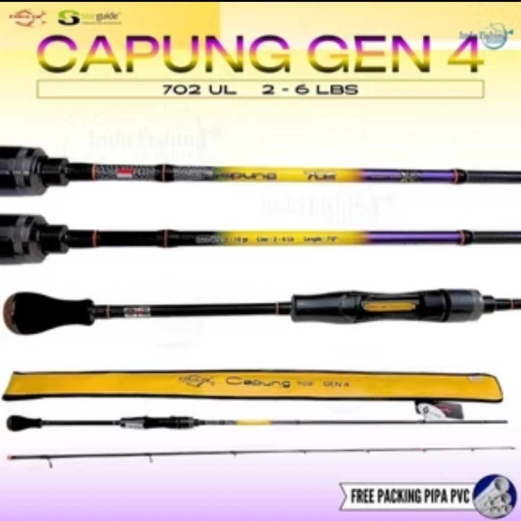 Joran Pancing Capung 702 UL SE Gen 4 New 2-6lb Spinning Relix Nusantara