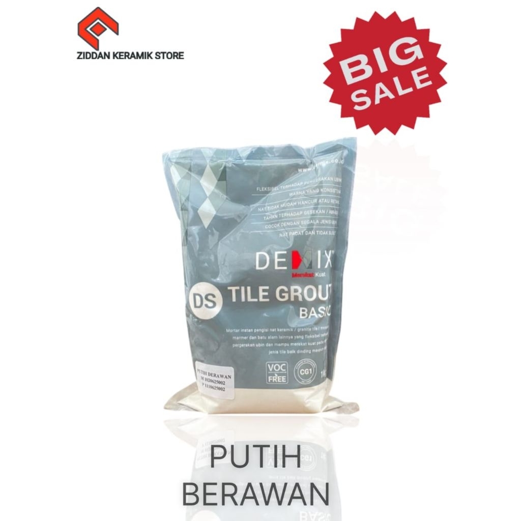 SEMEN PENGISI NAT KERAMIK DS TILE GROUT DEMIX 1 KG BUBUK
