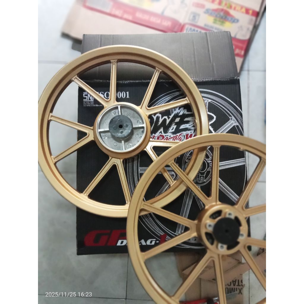 VELG GP DRAG WHELL DAYTONA PNP RX KING WARNA GOLD
