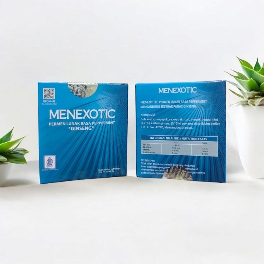 Permen Menexotic Premium Candy Original 100% Stamina Pria Isi 4 Pcs BPOM | Menexotic Candy