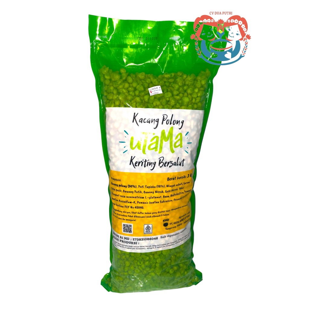 Kacang Polong Tepung Jupang Utama 3kg Camilan Lebaran