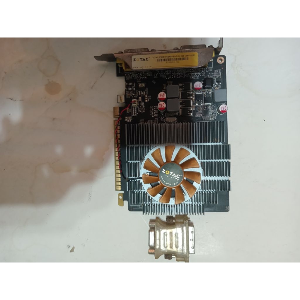 VGA ZOTAC GT 630 2GB 128 BIT DDR3 PLUS DVI. NORMAL BAGUS