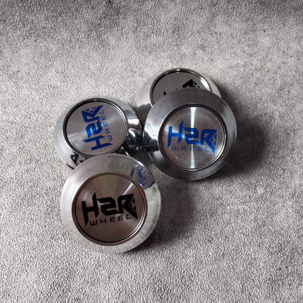 tutup dop velg variasi kerucut crom HZR diameter luar 6.8cm diameter kaki 6.2cm