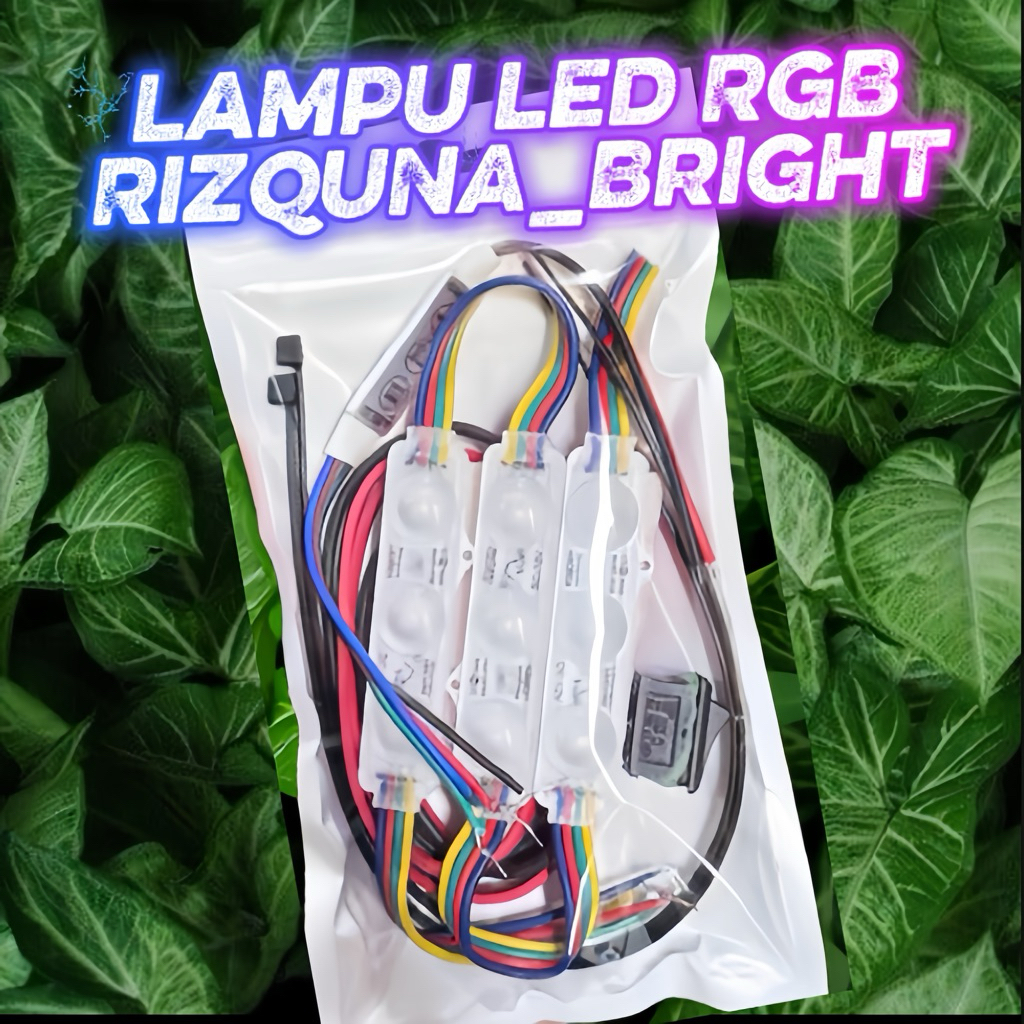 PAKET LAMPU KOLONG RGB + MODUL KEDIP, KABEL TIES, SOLASI BAKAR, SAKLAR ON OFF