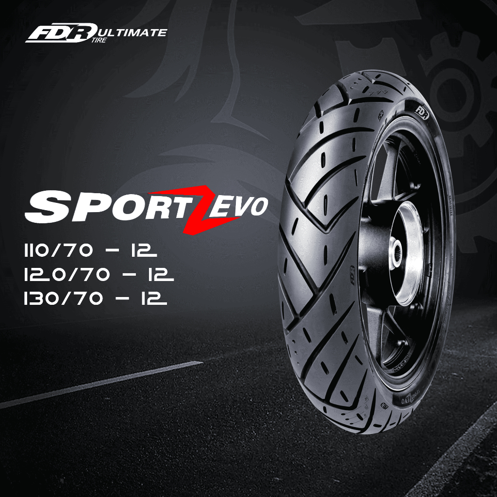 FDR TL SPORT ZEVO Ring 12 Ban Motor Tubeless
