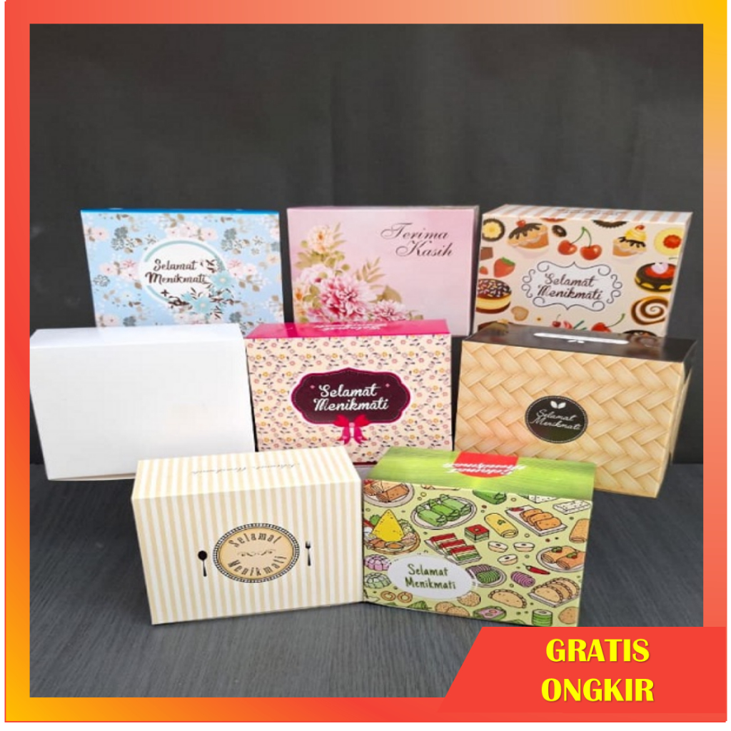10 PCS Dus kue ukuran 12x14 , dus snack ukuran 12x14