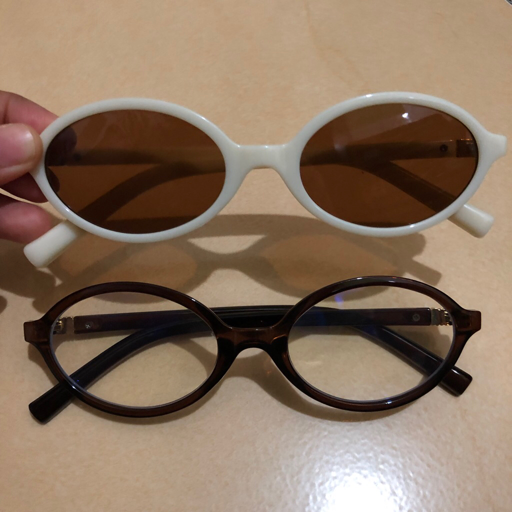 kacamata retro aesthetic anti bluray minus anti uv400