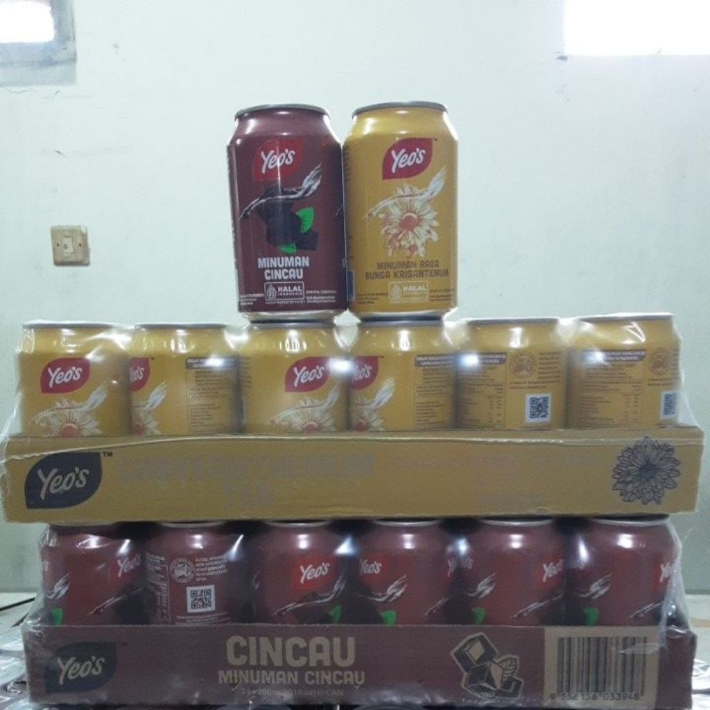 Yeos Chrysanthemum Can / Yeos Minuman Rasa Cincau / Yeo's Minuman Rasa Bunga Krisantemum / Yeo's Jas