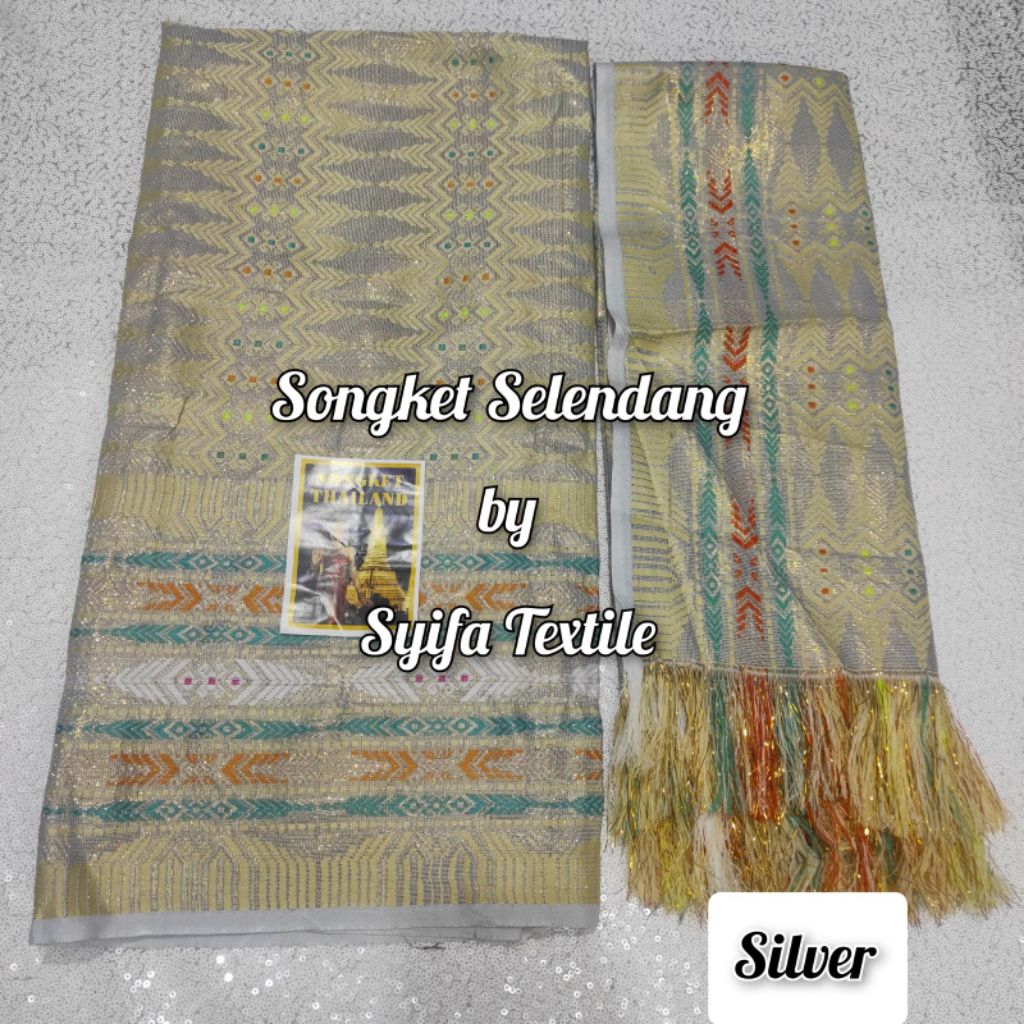Songket Palembang / Songket Selendang / Kain Songket dan Selendang Set / Kain Songket / Kain Songket
