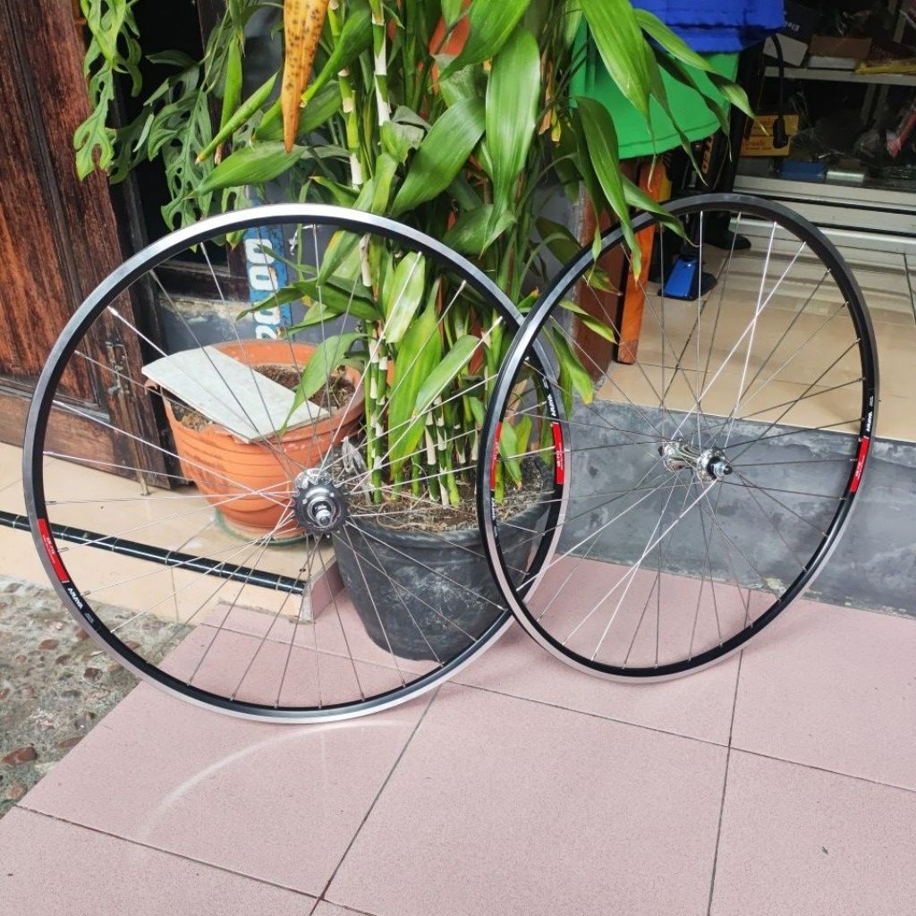 wheelset doltrap fixie velg araya 719 hub oxo alloy roda sepeda fixie