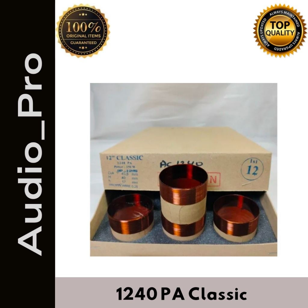 Spool Speaker DM 45.5mm 45,5mm Voice Coil untuk ACR1240 Spul Speaker ACR 1240