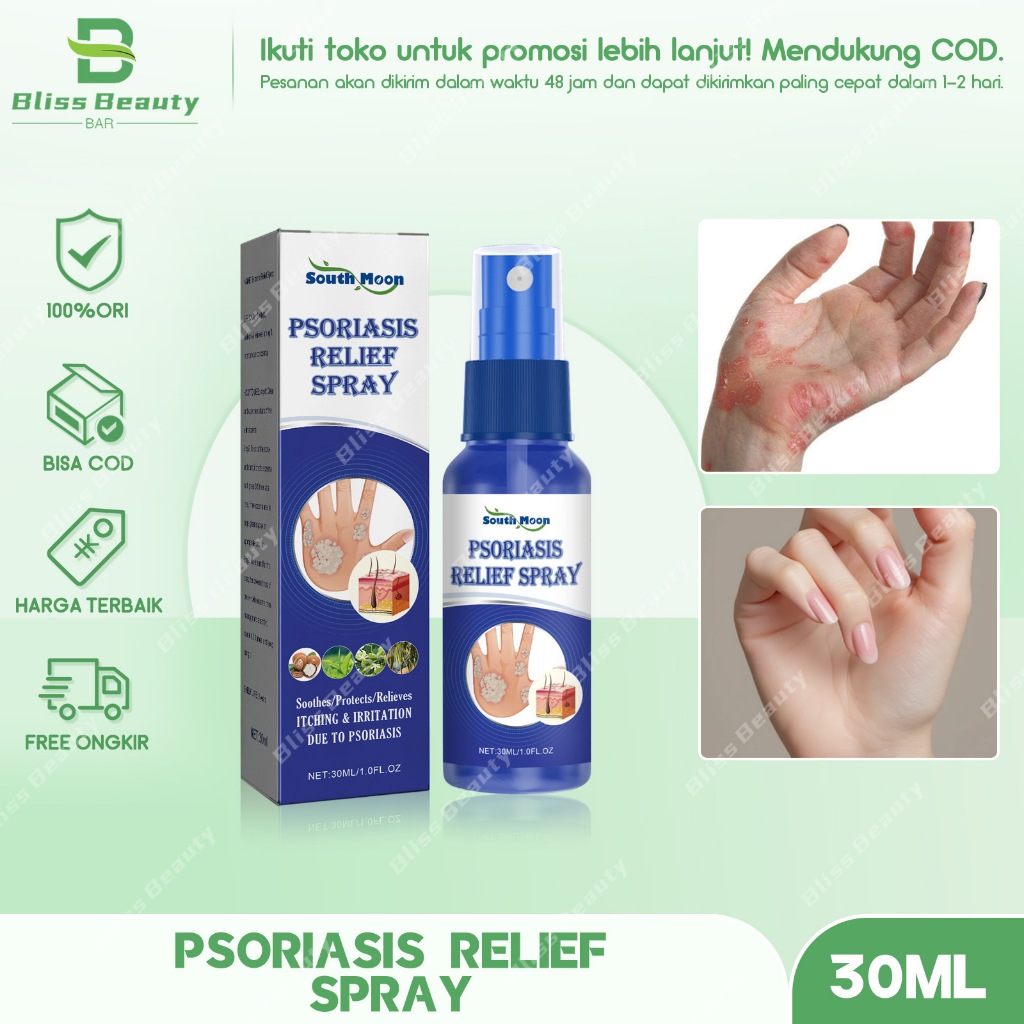 South Moon Psoriasis Relief Spray 30ml - Krim Gatal Salep Gatal Psoriasis Spray Kulit Jamur Spray Ek