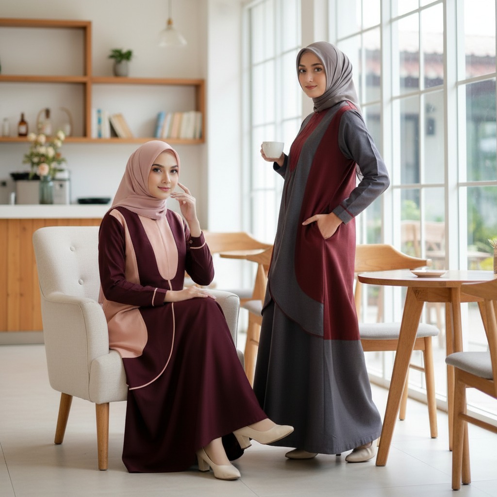 Endomoda Sarimbit Trisha Gamis Women Gamis Terbaru