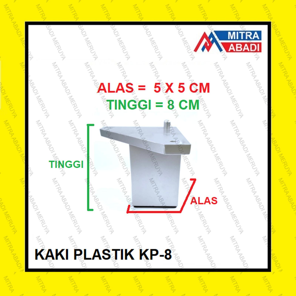 Kaki Lemari Plastik KP-8 CM Kaki Kabinet Kaki Sofa