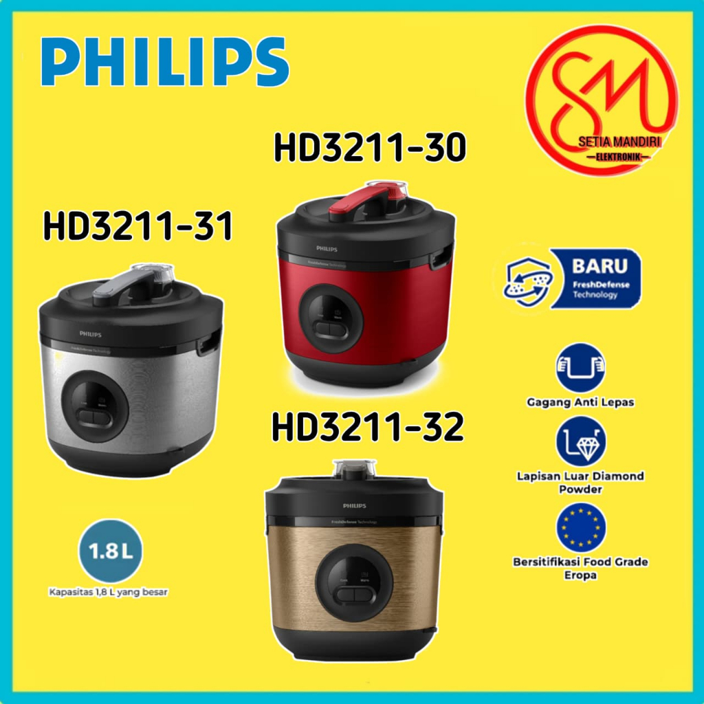PHILIPS HD3211 Rice Cooker / Magic Com 1.8L HD3211/32 /30 /31