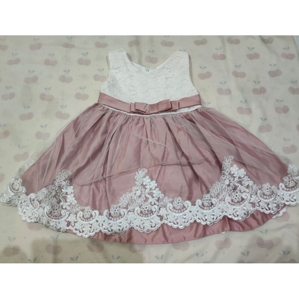 Dress Anak ukuran 1 Tahun Birthday Princess Sesuai gbr PL
