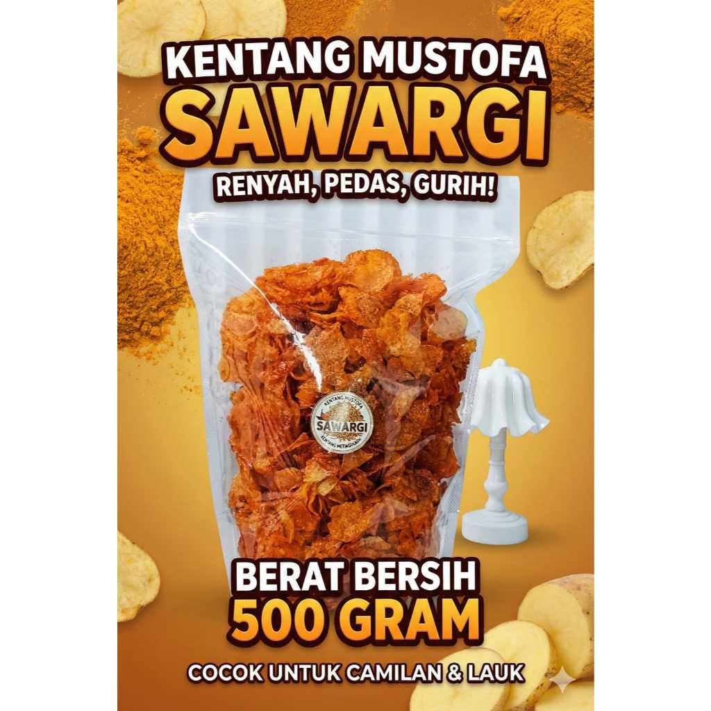 Kentang Mustofa Balado Pedas Manis 500g (bulat)