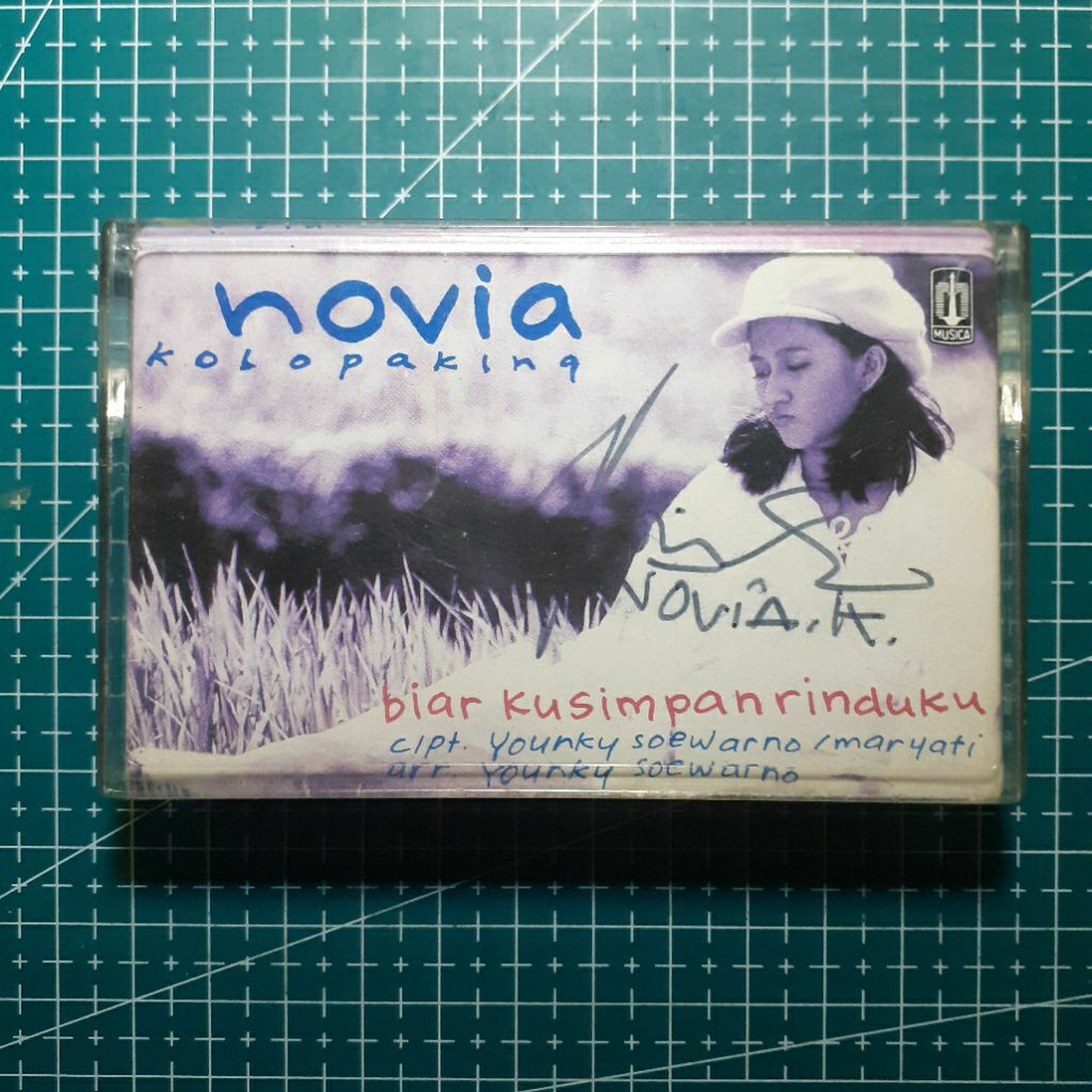 Kaset Novia Kolopaking - Biar Kusimpan Rinduku Signed By Novia Kolopaking Herself