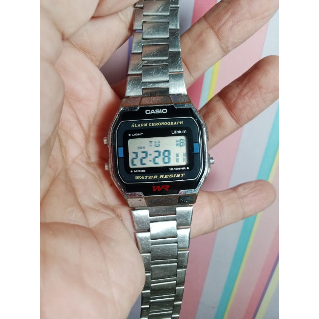 jam tangan kasio a163 jadul bekas