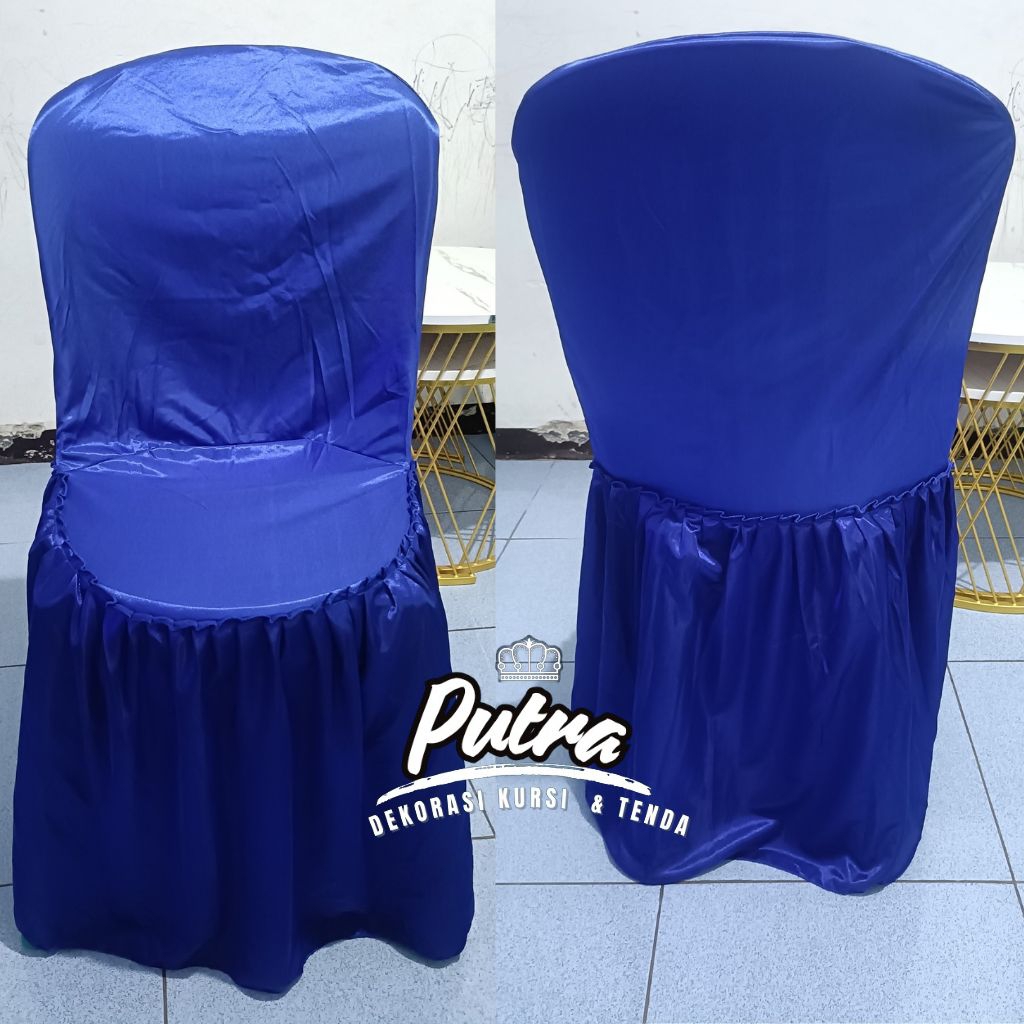 SARUNG KURSI PLASTIK NAPOLLY POLOS + BORDIR