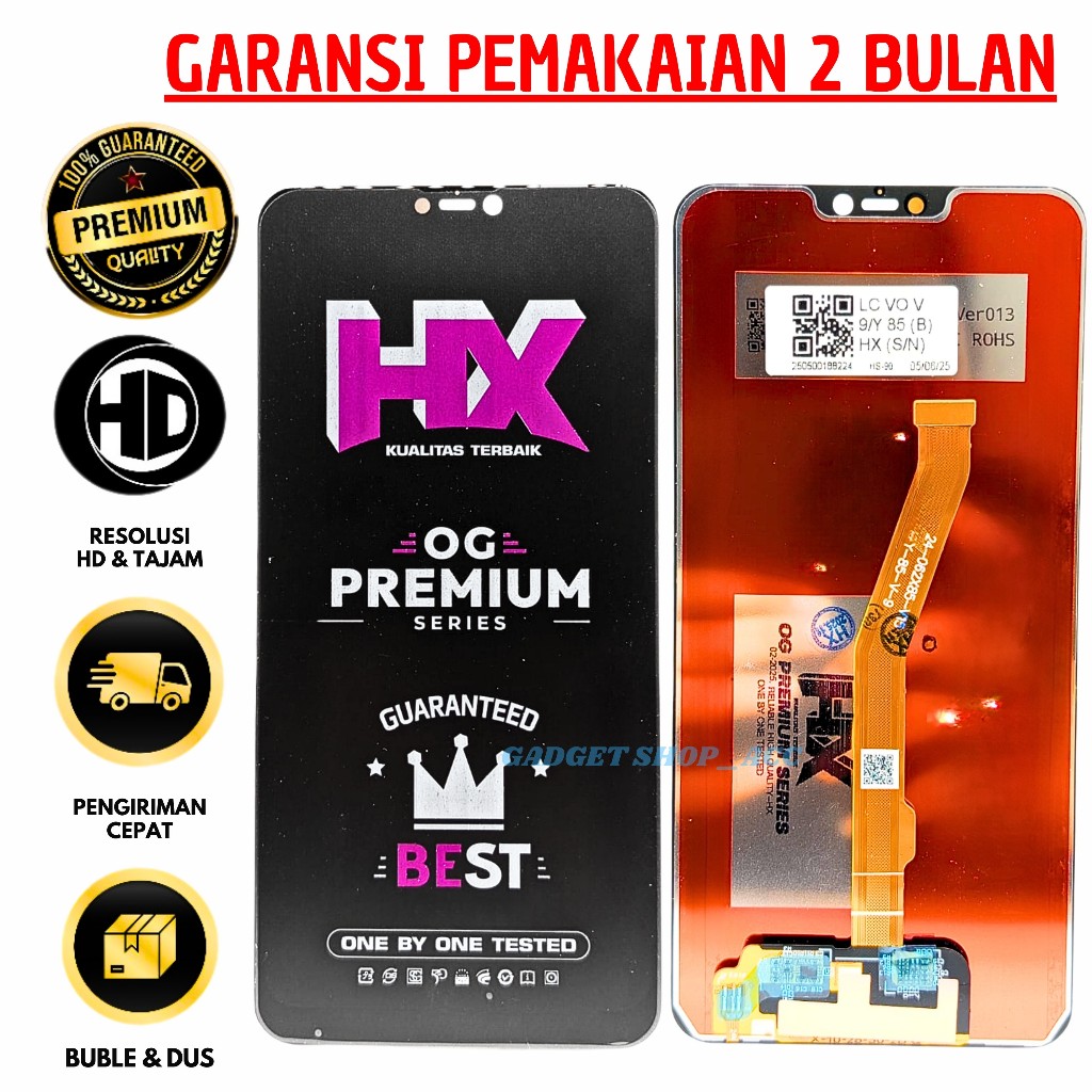 LCD VIV0 V9 / V9 PRO / V9 YOUTH / Y85 / Y85A COMPLETE ORIGINAL FULLSET