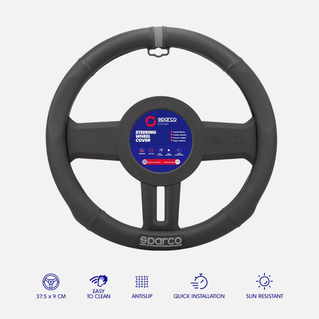 BESTPROMO Sarung Stir Mobil Cover Steer Car Sparco SPS101 Original Premium Italy Universal Setir