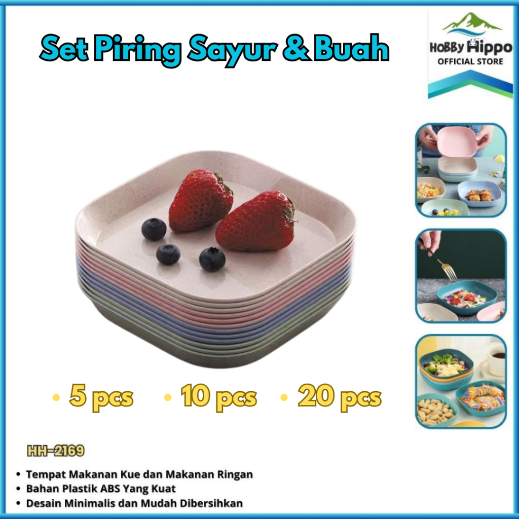 [COD] PIRING PLASTIK KECIL  / PIRING CEMILAN SNACK PIRING PLASTIK KECIL HH-2169