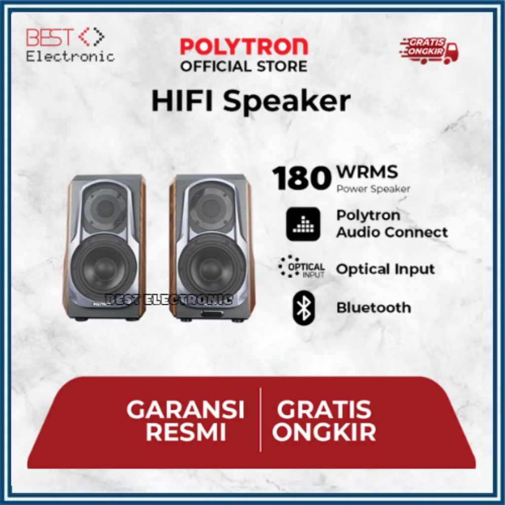 SPEAKER AKTIF POLYTRON PHS 6A HIFI AUDIVO BLUETOOTH AKTIF PHS6A PHS-6A