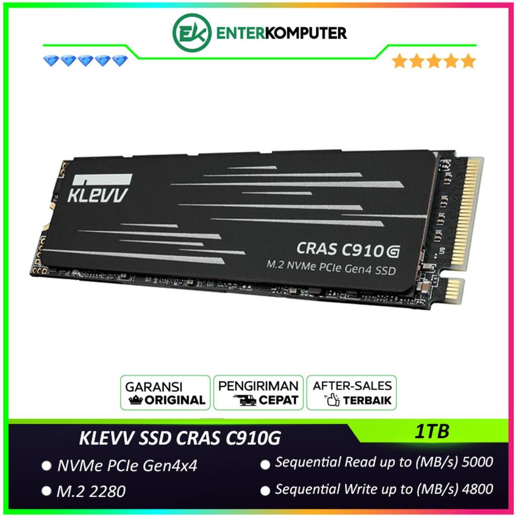 KLEVV SSD CRAS C910G 1TB M.2 2280 NVMe PCle Gen4 x4 / SSD 1TB