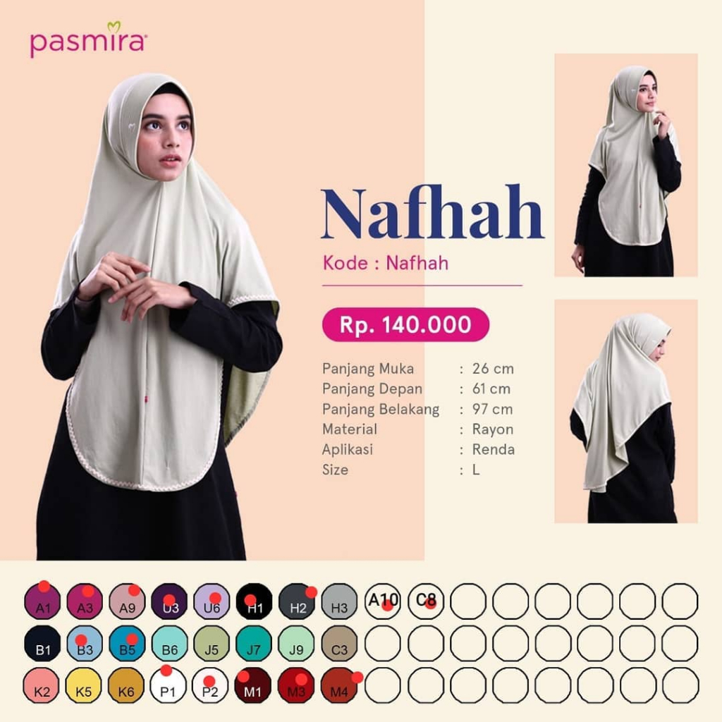 HIJAB NAFHAH BY PASMIRA 100%