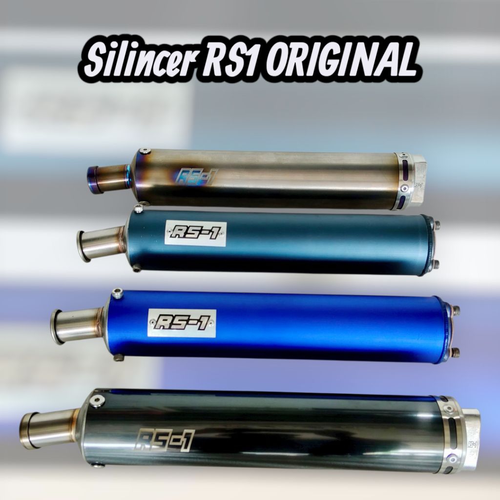 Silincer RS1 Original SILINCER Warna Hitam Silver Biru Titanium Kawasaki Ninja R SS RR ZX RX King RX