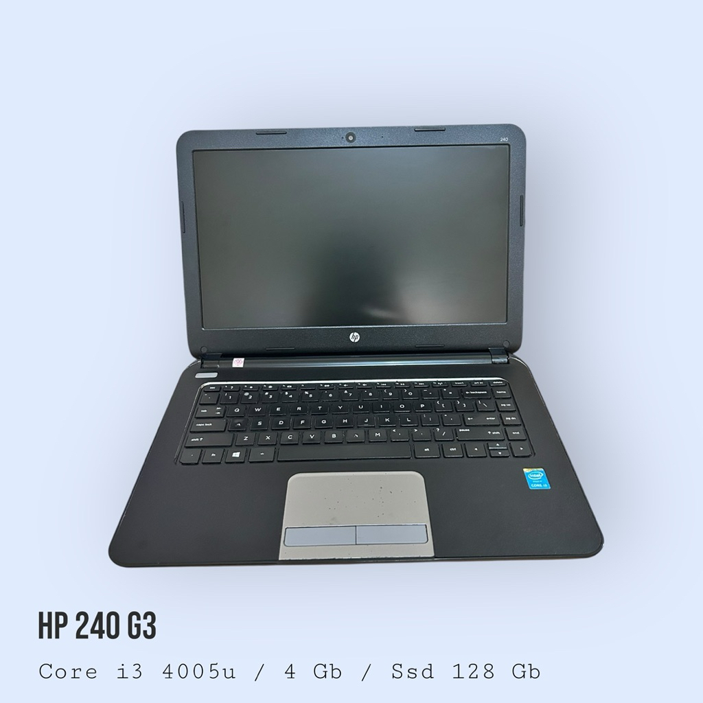 Laptop HP 240 G3 Core i3 4005u Ram 4Gb Ssd 128Gb