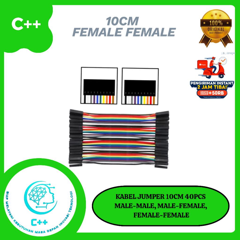 Kabel Jumper  10Cm 40Pcs