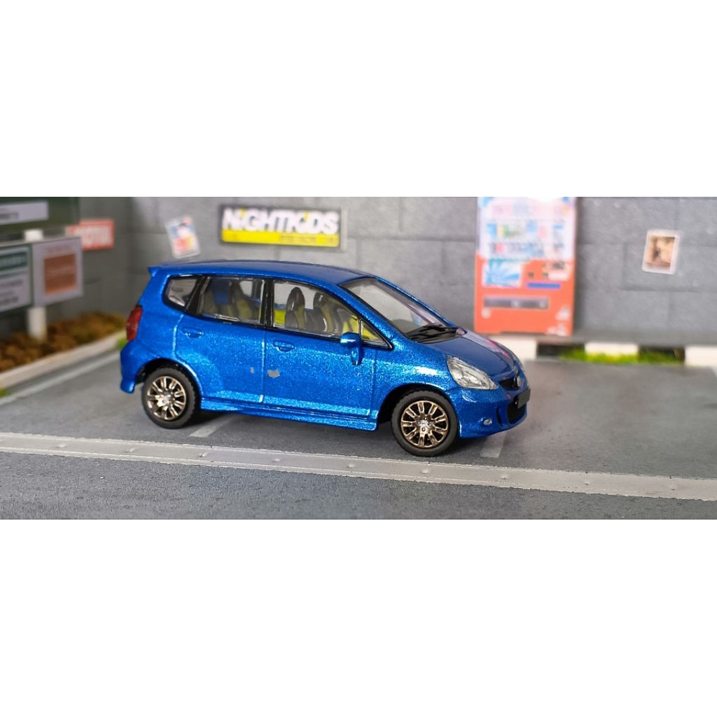 Diecast GCD Honda Jazz/Fit skala 1:64 Biru