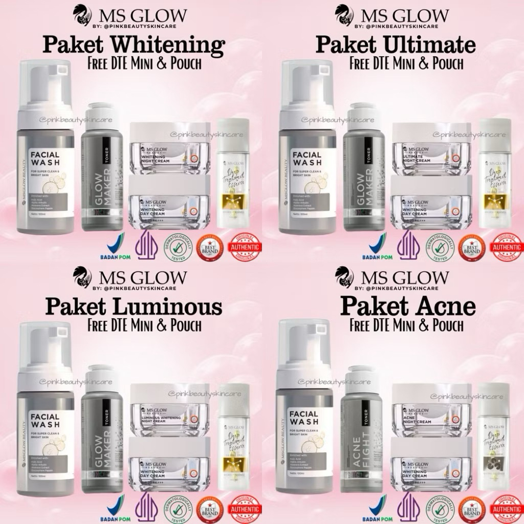 MS Glow paket & satuan
