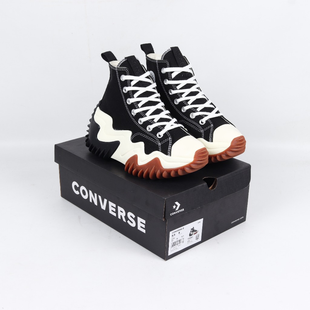 Converse Run Star Hi Motion Platform Black White