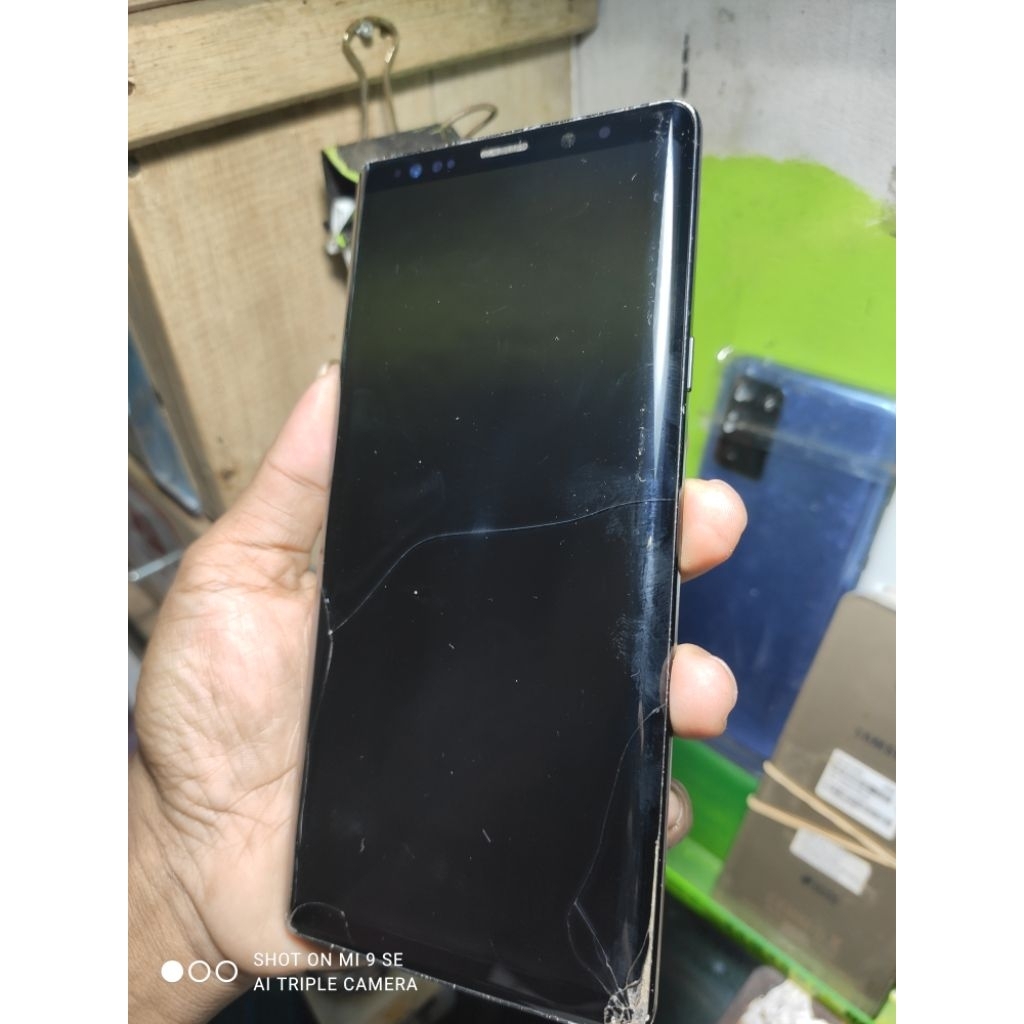 Part Lcd frame Batre flexible on off Samsung Note 9 N960 Ori copotan