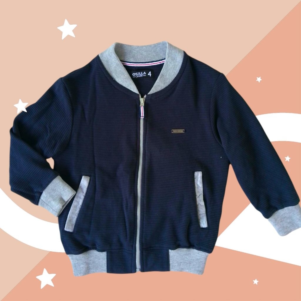 PL Jaket Anak Laki laki Osella Warna Navy 2nd