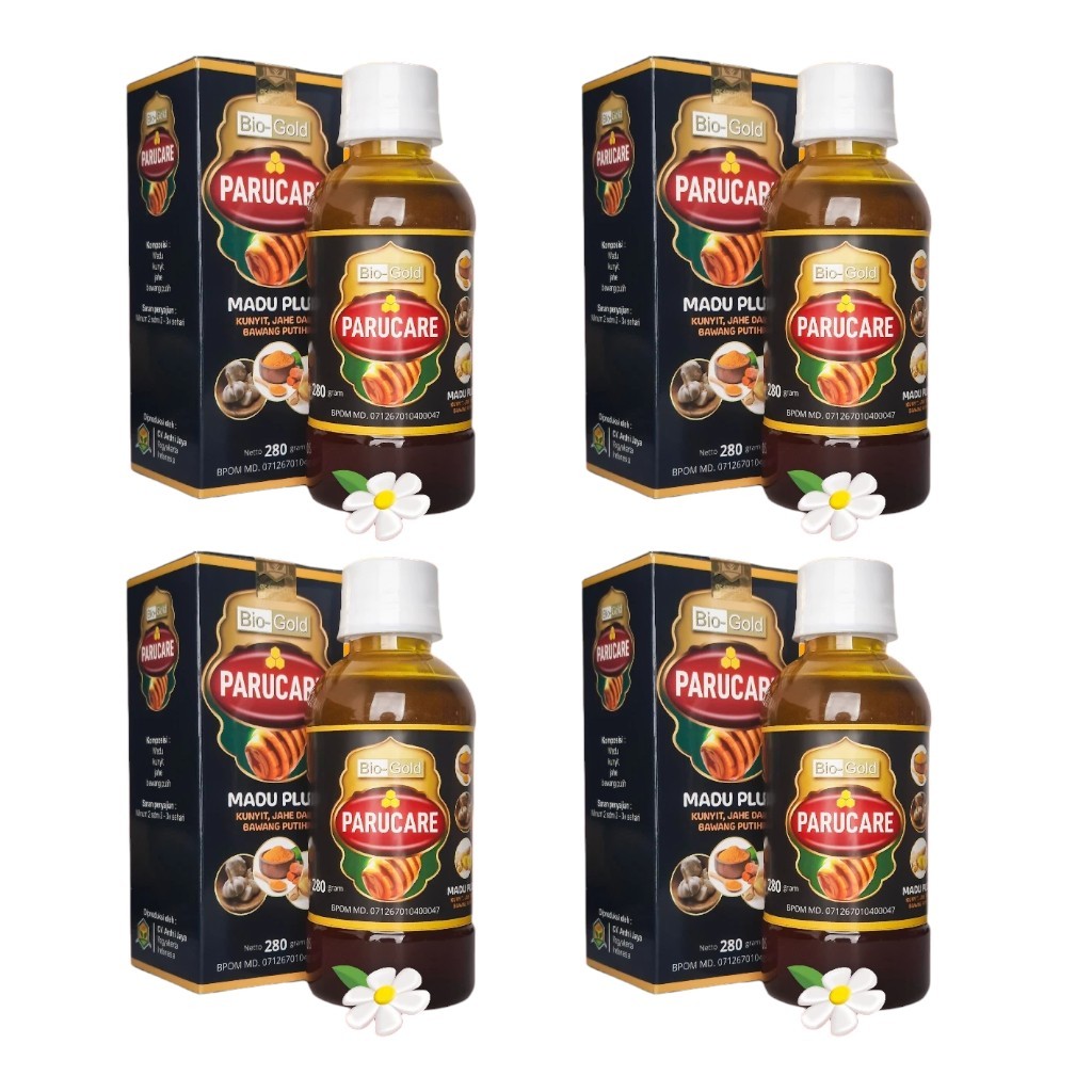 4 PCS Madu Paru Care Bio Gold – Madu Herbal Paru Care Bantu Jaga Kesehatan Paru-paru