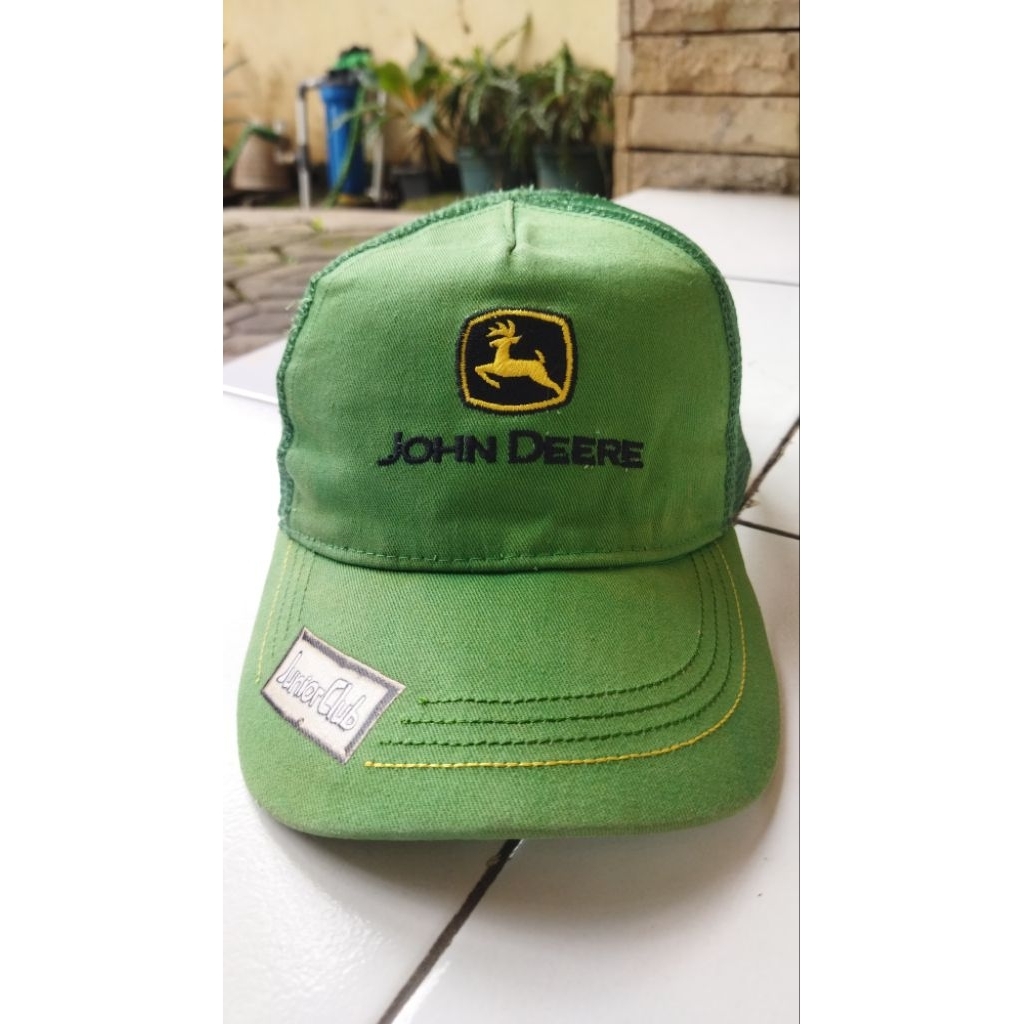 Topi Trucker anak remaja John Deere original