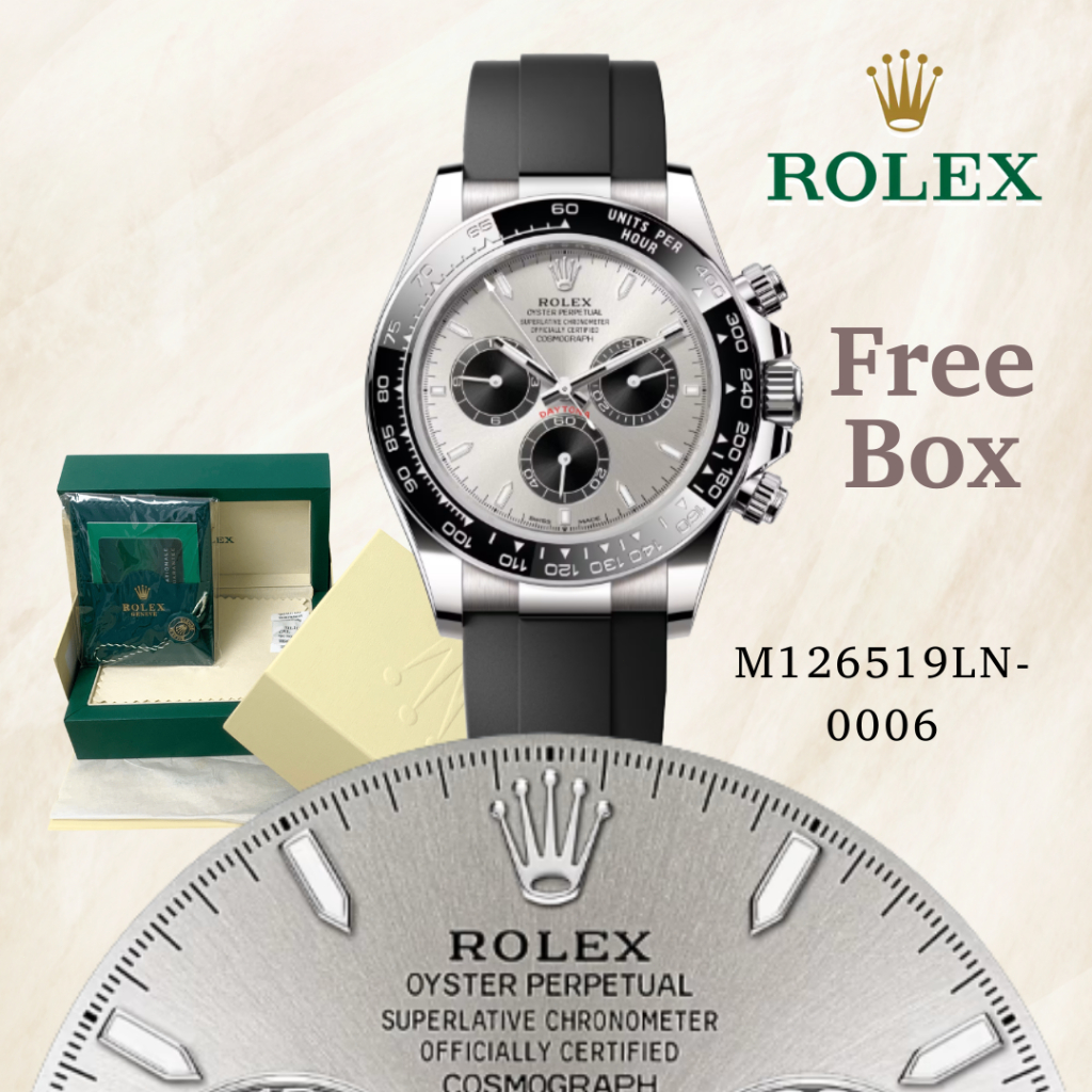 COD dan 100% Asli ROLEX INCLUDE BOX Jam Tangan Seri Daytona Pria M126519LN-0006 Jam Tangan Automatic