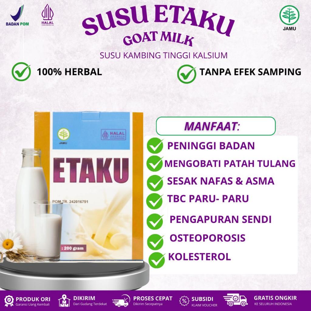 Etaku Goat Milk Susu Kambing Etawa Walatra Etaku Asli 100% Herbal original