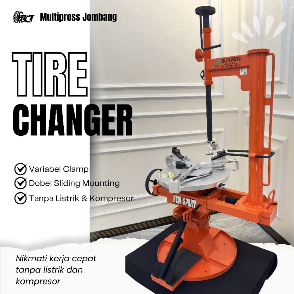 BCT TIRE CHANGER TIPE NEW SPORT ALAT GANTI BAN MANUAL