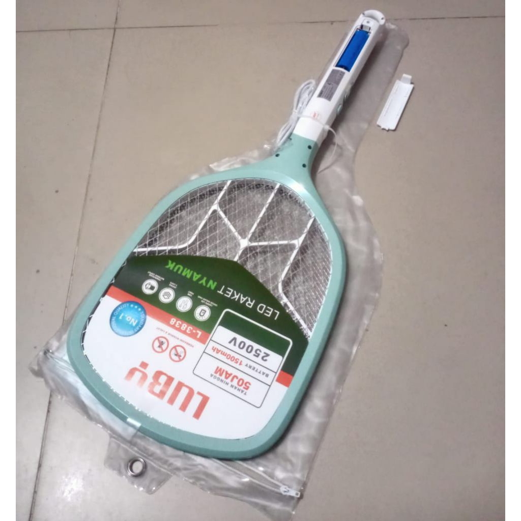 Reket Nyamuk/reket nyamuk recharger Luby 3838
