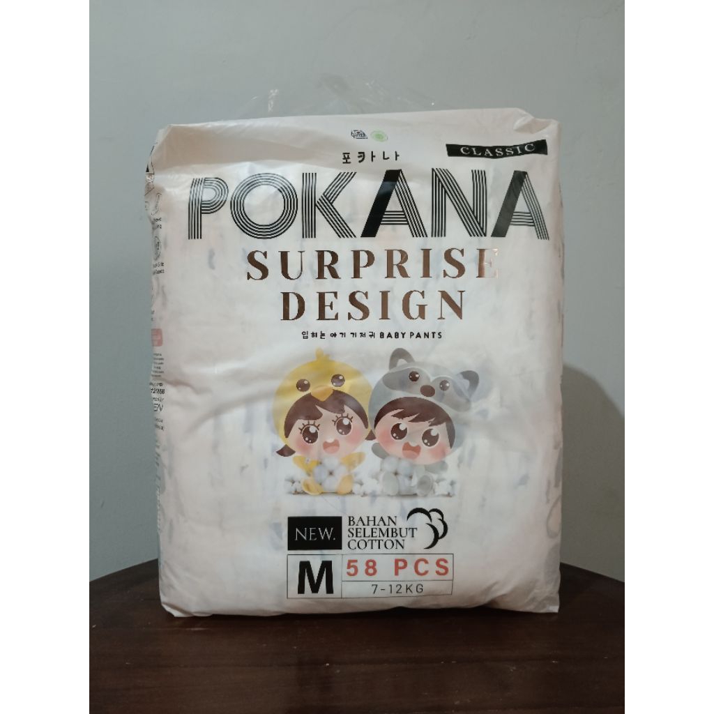 Pokana Surprise Design M 58 Pcs / Pokana Popok Bayi