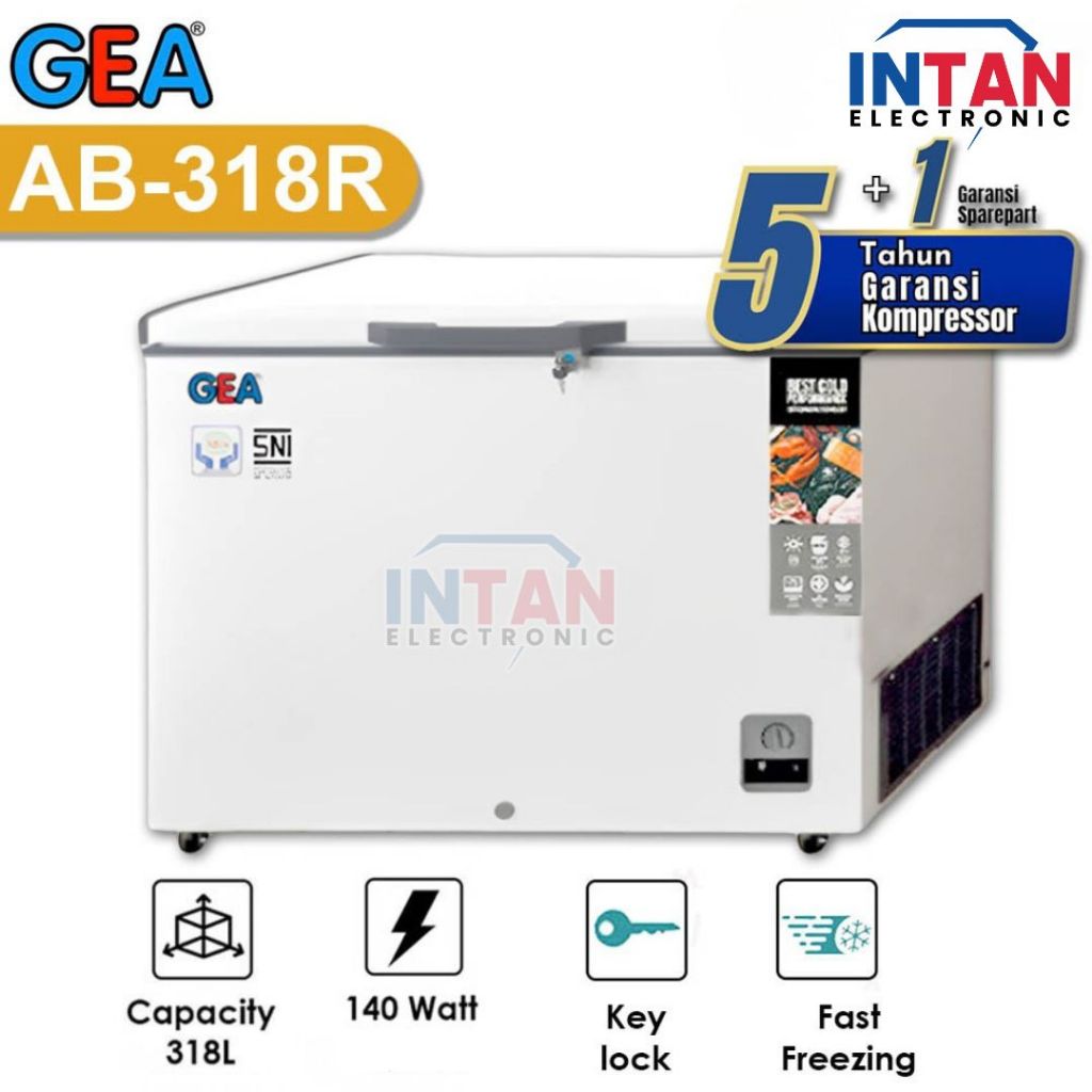 CHEST FREEZER GEA KAPASITAS 318 LITER AB-318R / FREEZER BOX AB318R MEDAN