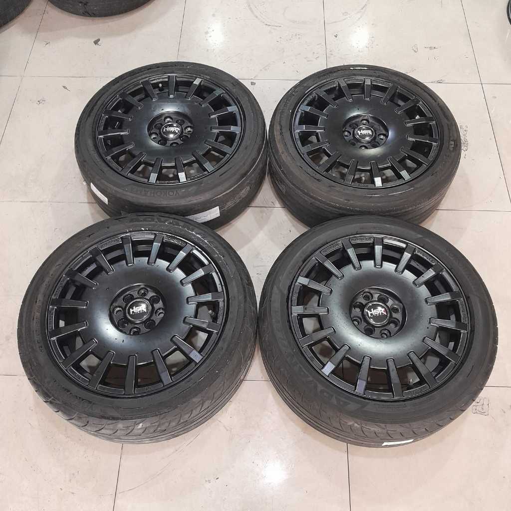 VELG MOBIL HSR RALLY R17 4X100 4X114 + BAN 205 45 RING 17 MAZDA BALENO YARIS JAZZ BRIO CITY ALTIS