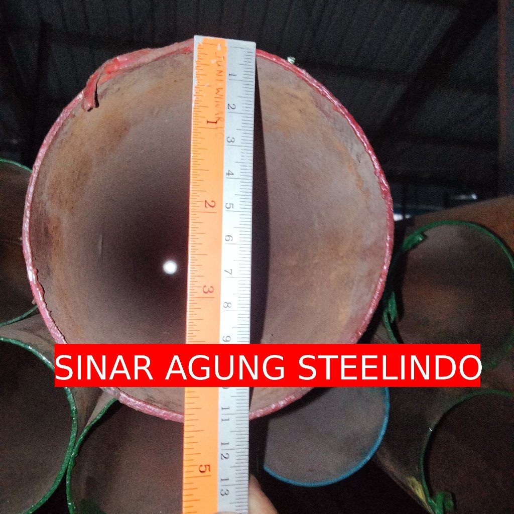 Pipa Hitam 4 inch x 1,5mm x 6m Besi Pipa 4 inci tebal 1,5mm