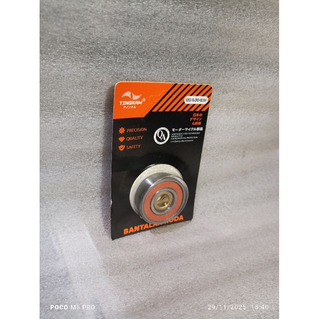 [ 1 PCS] LAHER BEARING BAK  CVT 6202-10 2RS MERK TINGKAM LAHER BEARING BAK CVT  N-MAX AEROX MIO M3